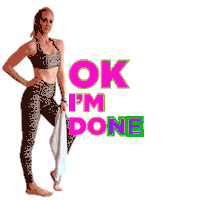 romneymvmt ok bye workout exercise Sticker