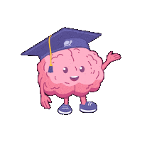 Higher Education Brain Sticker by thestampumd
