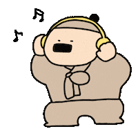 Nobeeisfree music work student headphones Sticker