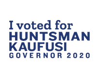 Kaufusi Sticker by Huntsman for Governor 2020