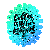 mrcartes love coffee cafe brasil Sticker
