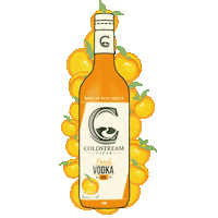 Peach Vodka Sticker by Coldstreamclear
