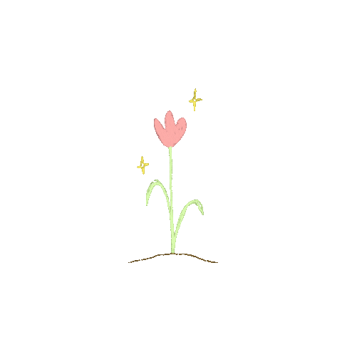 rosecartwrightillustration pink flower star sweet Sticker