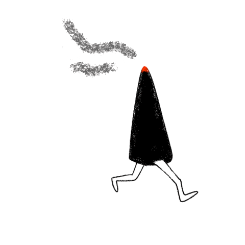 Nosebleedinc run running chill smoke Sticker