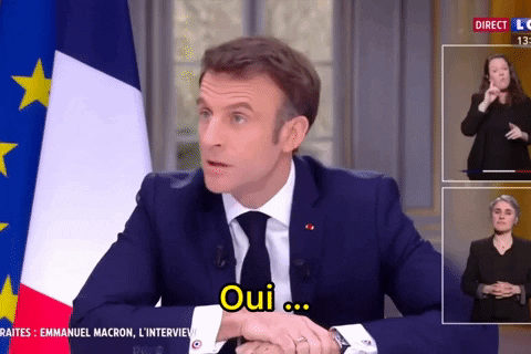 Macron Peut-Etre GIF by La Griffe de Maho