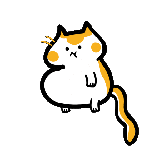 Sad Cat Sticker by Poku Meow