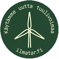 ilmatar green power wind green energy Sticker