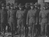 NationalWWIMuseum black and white waiting military footage GIF