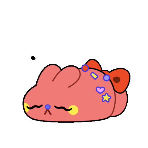 SparklesMagicalMarket giphyupload pink tired adorable Sticker
