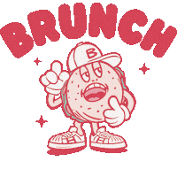Brunch Bagel Sticker