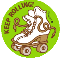 80S Keep Rolling Sticker by TREND enterprises, Inc.