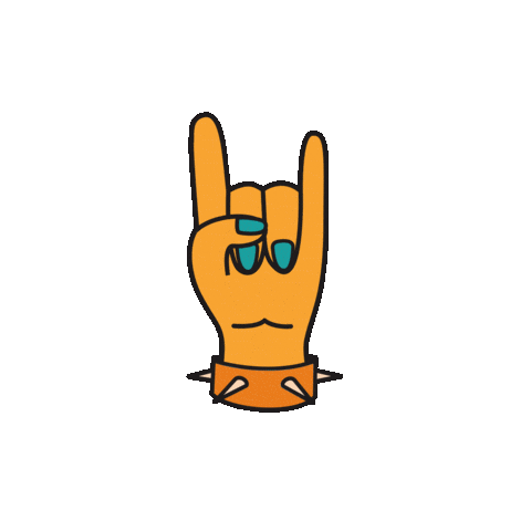 Hell Yeah Rock Sticker by NMCO_Studio