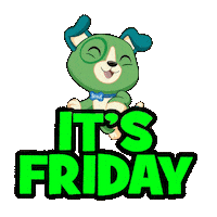 Its Friday Dog Sticker by VTech Toys