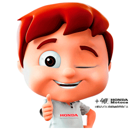 motocahonda giphyupload moto honda legal Sticker