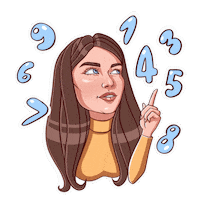 foxylis_art numbers olesyasmelova Sticker