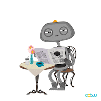 cabuu reaction reactions adorable robot GIF