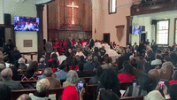 Selma Churchgoers Turn Their Backs During Michael Bloomberg's Remarks
