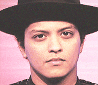 staring bruno mars GIF