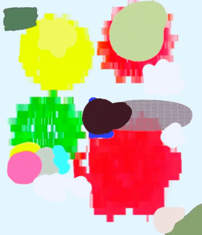 RoxySavage giphygifmaker jello pixels layers colors GIF
