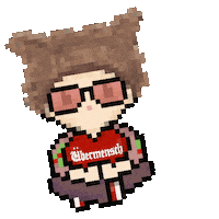Pixel Love Sticker