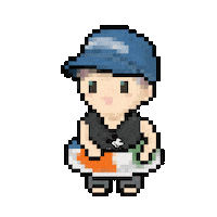 Pixel Summer Sticker