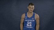 Byu Basketball Gocougs GIF by BYU Cougars