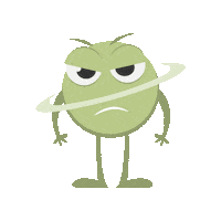 coordea angry grumpy green character coordea Sticker