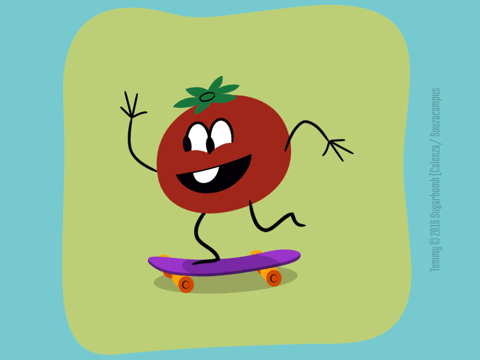 cycle tomato. skate GIF by Souzacampus
