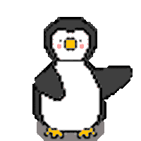 nieaaaaaa penguin hurry enter gogogo Sticker