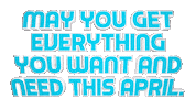 Happy April Sticker by OpticalArtInc.