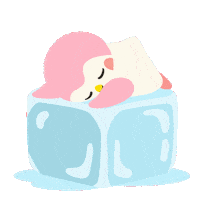 Relaxing Ice Cube Sticker by Finch Care