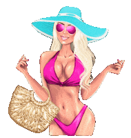 notbasicblonde_ hot fashion summer pink Sticker