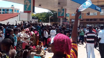 Women Demonstrators in Central Bujumbura Celebrate Attempted Coup