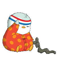 Sad Give Up Sticker by Pudgy Penguins