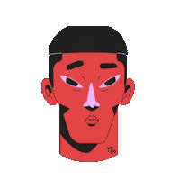 we-go_agency new head change curious Sticker