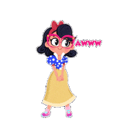 Snow White Awww Sticker by Cool School