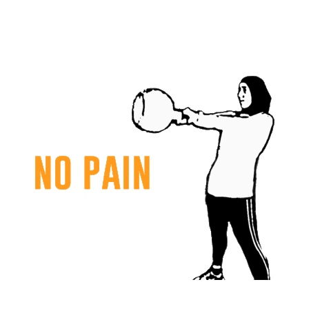 no pain no gain hs Sticker by Healthy Sisters