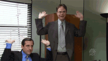 celebrar the office GIF