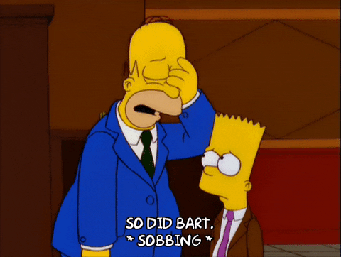 homer simpson cry GIF