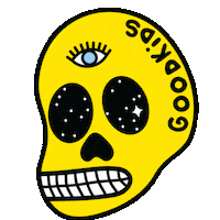 goodkids smile skull head goodkids Sticker