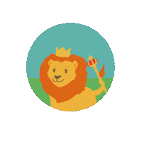 LioxFoundation love heart lion aron Sticker