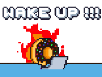 Angry Wake Up Sticker by Potatozzz by 9GAG
