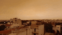 Saharan Dust Brings Orange Haze to Athens