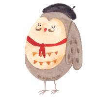 Pandaliebe Beret Sticker by Mr. & Mrs. Panda