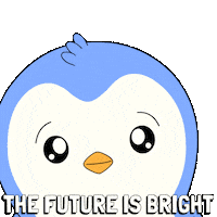 Confused Where Are You Sticker by Pudgy Penguins