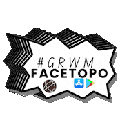 Facetopo beauty makeup alberta grwm Sticker
