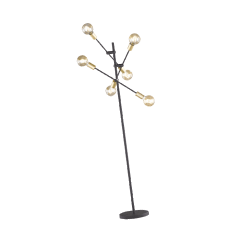 Schwarz Stehlampe Sticker by home24