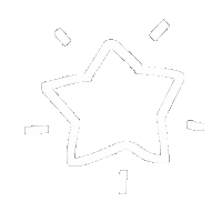Star 白 Sticker