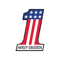harleydavidson motorcycle harley number 1 harley-davidson Sticker