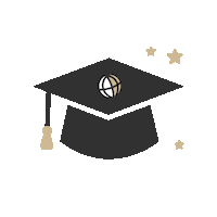 Grad Cap Mortar Board Sticker by PurdueGlobal